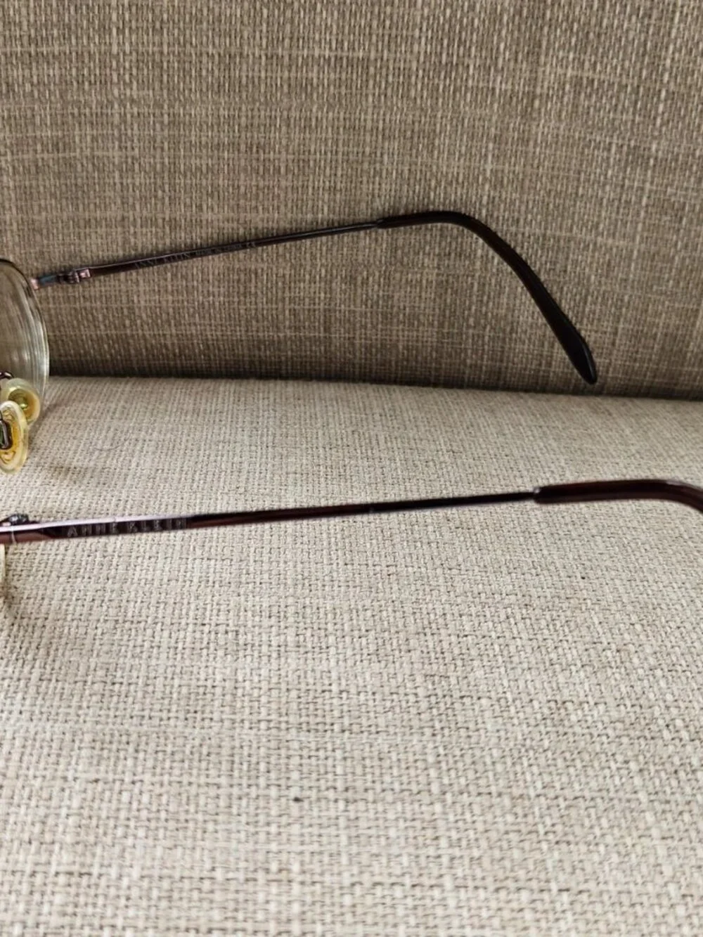 Anne Klein Women Glasses Frame Half Rim Eyewear 9054 Eyeglasses Brown To